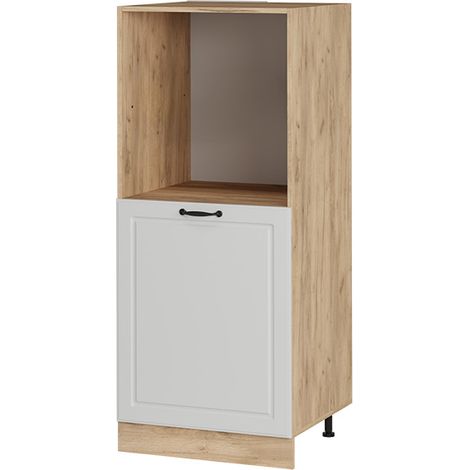 Mobile per forno da incasso R-Line, Bianco casa di campagna, 60 cm, Vicco