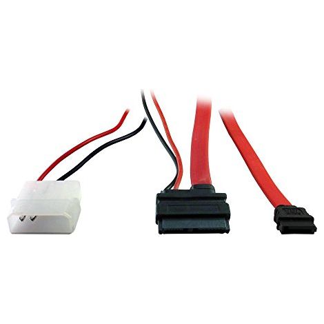 Inter-tech kabel slim dvd anschluss sata + power 0,3/0,3 m