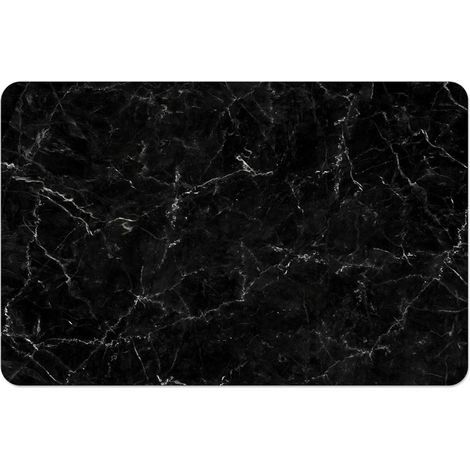 Set de table en polypropylène aspect marbre noir – Dimensions 28 x 43 cm – Décoratif et élégant pour table moderne – Sud Trading (1/3)