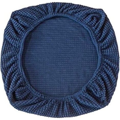 YMYNY Packung mit elastischen Stuhlhussen aus Spandex, waschbare Stuhlhussen für Bürostühle, Esszimmer, Bar, Hochzeit, Party, Dekoration (Dunkelblau) (1/4)