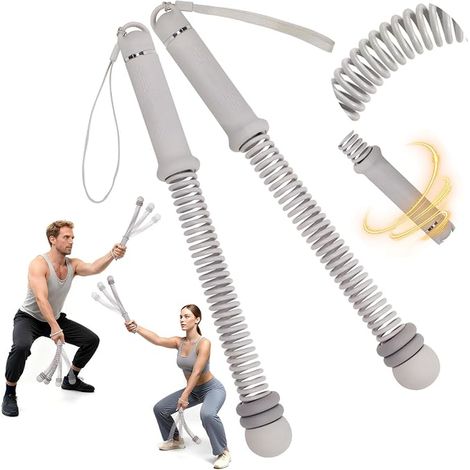 Battle Rope Fitness Tool Cordless Jump Rope Grey (1/5)