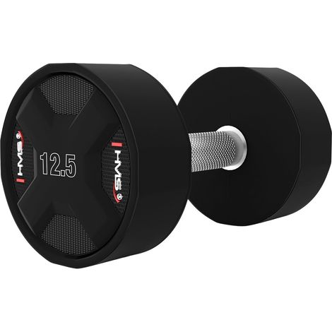 Mancuerna de poliuretano de 12,5 kg para entrenamiento de fuerza