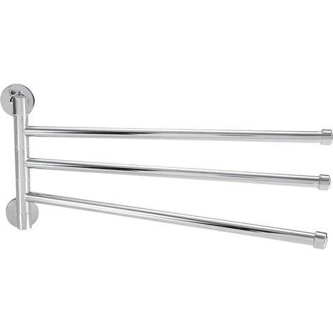 Toallero giratorio de pared para el baño, organizador de almacenamiento que ahorra espacio, soporte giratorio para toallas y ropa de cama - Crezuo