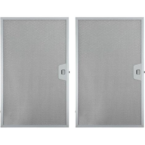 Filtres pour hotte aspirante en aluminium (lot de 2), 506 x 300 x 9 mm, maille métallique, filtre à graisse, filtre d'aération pour hotte de cuisine. (1/5)