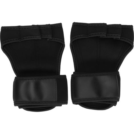 Paar belüftete Gewichtheberhandschuhe mit rutschfester Handflächen- und Handgelenkstütze für Fitness (1/5)