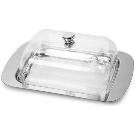 Butter Dish with Lid and Handle - Butter Dish - Butter Dish with Lid - Stainless Steel Butter Dish - Stainless Steel Cheese Dish - European Style Butter Dish and Cheese Dish - Dish