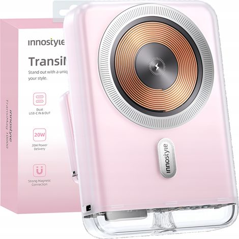 Innostyle Transimag Mini Schnelllade-Powerbank mit induktiver Technologie und MagSafe-Anschluss, 10000 mAh (1/5)