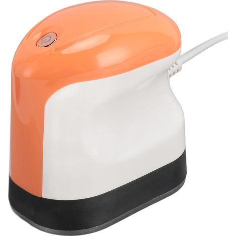Presse à chaud ergonomique mini, blanche et orange, 3 modes de chauffe, affichage de la température, arrêt automatique, pour t-shirts, sacs, coussins et chapeaux. Prise UE 220 V. (1/5)