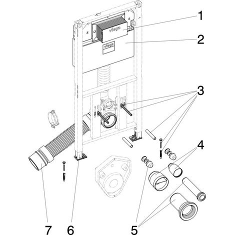VIEGA 772031 Élément WC Prevista Dry (1/4)