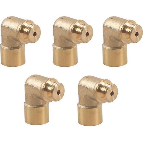 Lot de 5 rallonges de sonde lambda automobile M18x1,5 à 90°, entretoise en laiton, adaptateur de sonde O2, connecteur de sonde lambda (1/5)