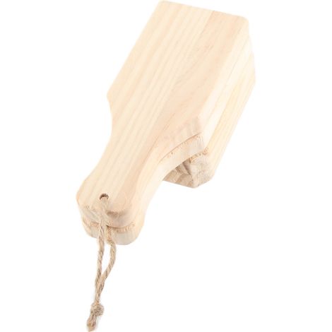 Pilon à plantain en pin, presse-purée réutilisable avec panier profond et cordon de suspension (1/5)