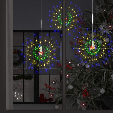 Feuerwerkslichter 2 Stk. Weihnachtsdeko Mehrfarbig 20cm 280LEDs (1/5)