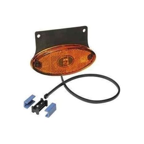 Feu latéral orange ASPOCK avec catadioptre pour remorque