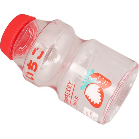 Wasserflasche mit Cartoon-Muster, innovatives Design, BPA-frei, wiederverwendbar, transparent, ideal für Outdoor-Sport und Reisen, 480 ml (16 oz) Fassungsvermögen. (1/4)