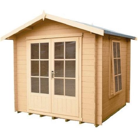 Barnsdale Log Cabin Home Office Garden Room Approx 7 x 7 Feet