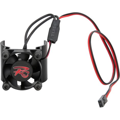 Dissipateur thermique en alliage d'aluminium 540/545/550 avec ventilateur unique pour voiture modèle RC 1/10, noir (1/5)