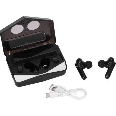 Écouteurs sans fil gaming Bluetooth stéréo 3D avec écran LED de batterie, commande tactile, casque audio immersif (1/5)