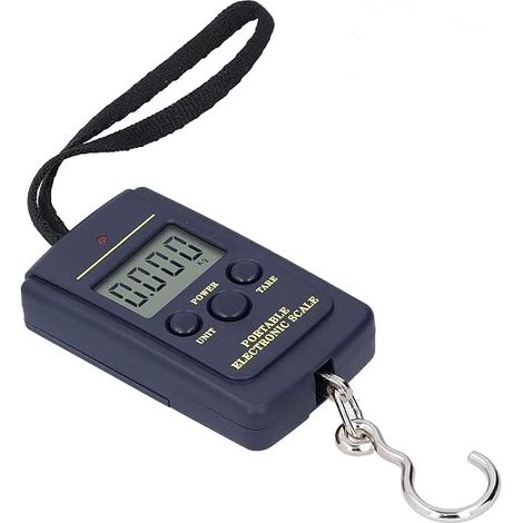 Electronic Digital LCD Portable Luggage Scales, Weight Capacity 40 kg, Accuracy 10 g, LCD Display, Dimensions in kg and lb (1/5)