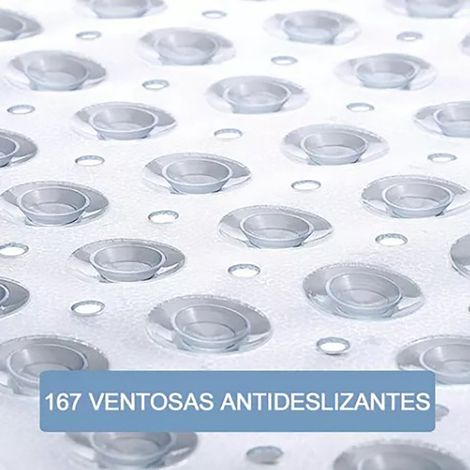 Rutschfeste Badematte 40 x 100 cm, Fußmassagematte, breitbandige PVC-Badematte, Duschmatte, transparent (1/5)