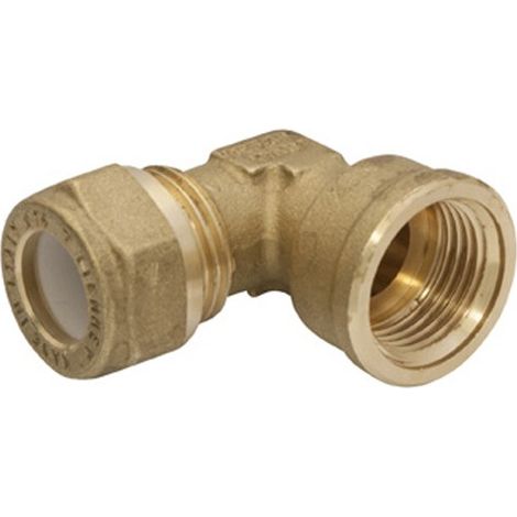 Raccordo curvo femmina a stringere per rame  Diametro: 16x1/2” (1/3)