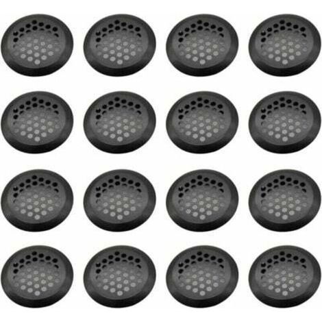 Grille Ventilation Inox Ronde, 16 Pièces Maille Trou D'aération, Acier Inoxydable Grille D'aération Trou, Grille D'évacuation Ventilation, pour Armoire Cuisine, Meubles, Armoire à Chaussures(3 (1/4)