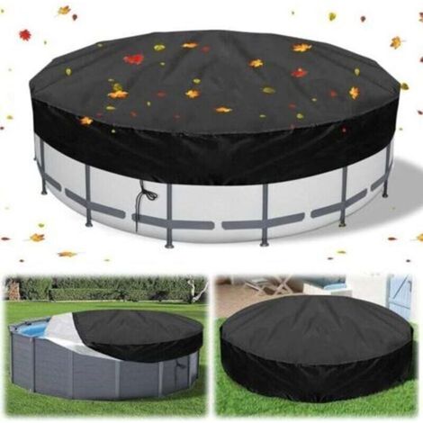 Bâche 4 Saisons pour Piscine Hors Sol, Bâche Protection pour Piscine, Couverture de Extérieur Ronde (1/3)