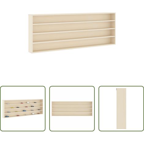 Holzwerkstoff - Wanddisplay-Case Beige 100 x 8,5 x 36 cm Holzwerkstoff (1/5)