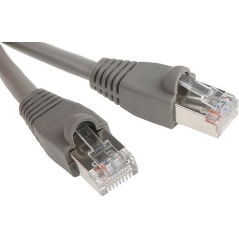 Câble Ethernet cat 5e Avec connecteur Gris / , STP, 2m ( Prix pour 1 ) (1/2)