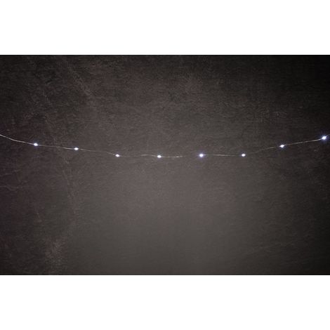 TrendLine LED-Lichterkette Mini Außen 11,9 m kaltweiß mit Timer, 8 Lichteffekten Lichterketten (1/2)