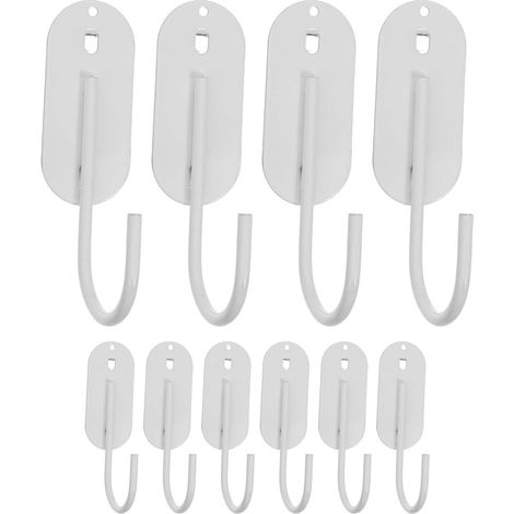 Crochets pour panneau perforé en métal blanc robustes et (1/5)