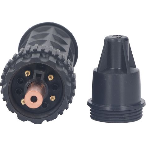Adaptateur/convertisseur torche MIG CO2 FY003, laiton européen, interface interne filetage externe M14x1,5 mm, raccord pour poste à souder. (1/5)