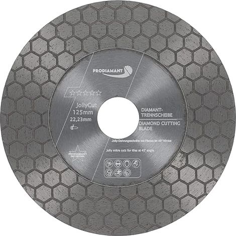 Disque à tronçonner diamanté 125 mm carrelage et grès cérame chanfreinage coupe à 45 ° ébavurage et meulage