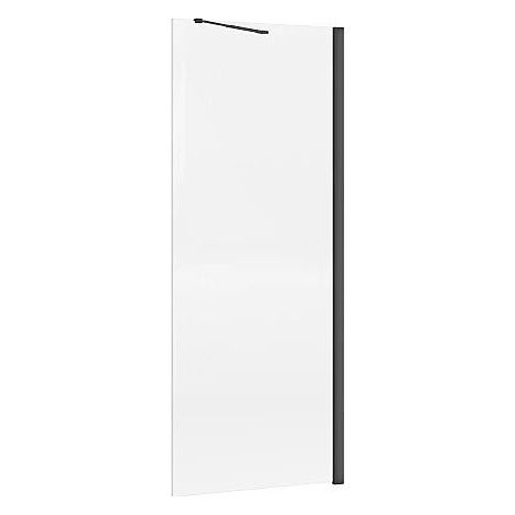 Parete per doccia walk-in Nero opaco 80x200 cm Vetro 5 mm - DAREN (1/4)