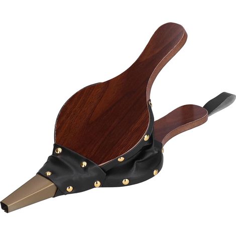 Soufflet De Cheminée D'intérieur 30,5 X 12,5 cm Petit Souffleur à Bois Avec Sangle De Suspension, Longue Poignée, Buse En Métal, Excellent Outil Pour Cheminée, Foyer, Poêle à Bois, Barbecue, Camping E (1/5)