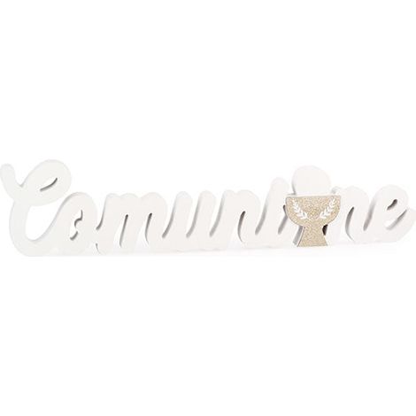 Cupido&Co. Scritta Comunione 550 x 30 x 120 Mm Bianca