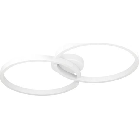 Plafond LED Amandolo Aluminium, acier, blanc en plastique 19,5W 2700-6500K L: 67,5 cm B: 38 cm H: 6,5 cm (1/3)