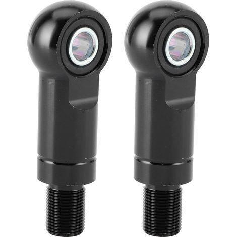 A pair of 10mm hole air shock absorber adapters, increasing shock absorber height, suitable for ATV/off-road motorcycles (Type B black 95mm/3.7 inches)
