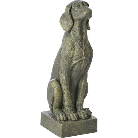 Figura decorativa de MgO perro decoración de jardín interior exterior verde Nairobi