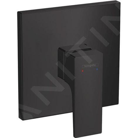 Metropol Set de finition pour mitigeur douche encastré, poignée manette, Noir mat (32565670) (1/3)