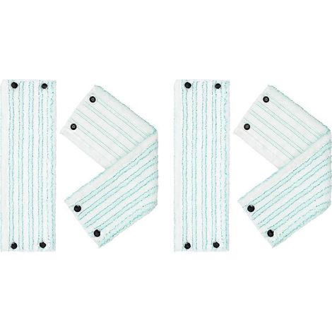 Lot de 4 pièces microfibre serpillière housses pour Leifheit nettoyer Twist réutilisable lingette de lavage rechange (1/5)