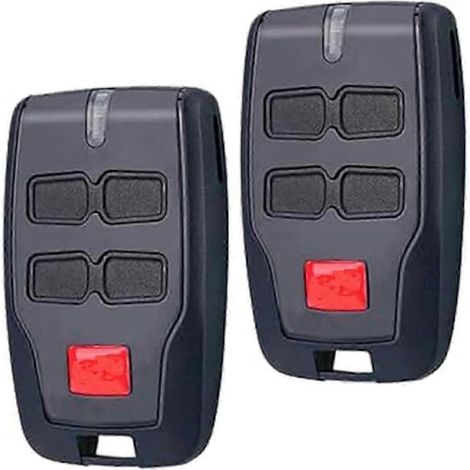 Lot de 2 télécommandes de garage pour disjoncteur BFT Mitto B, 433,92 MHz, code tournant, télécommande BFT 4 canaux, pour rouleau (1/5)