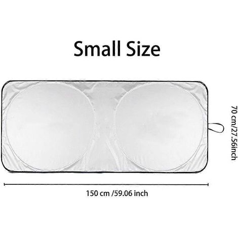 Pare-soleil de pare-brise avec logo pour Volvo XC40 XC60 XC70 XC90 S 60 70 80 90 V50 V90. Visière pare-soleil/parasol pour voiture, 150 x 70 cm, sans logo. (1/5)