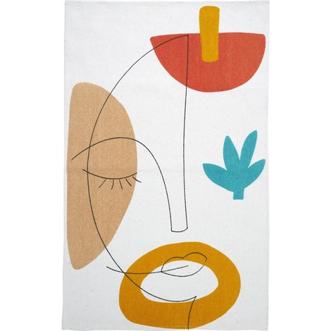 Tapis Déco à Motifs "Arty" 50x80cm Multicolore (1/3)