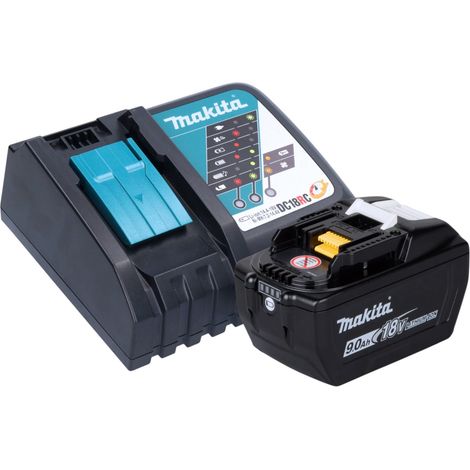 Batería Makita BL 1890 18 V 9,0 Ah / 9000 mAh Li-Ion LXT ( 1915H4-0 ) con indicador de nivel de carga (1/5)