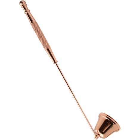 Kerzenlöscher aus galvanisiertem Eisen – Glockenform – Roségold – für Zuhause und Veranstaltungen (1/5)