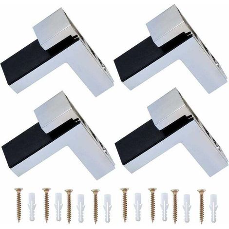 4er-Set Wandhalterungen für Glas-/Holzregale mit einer Dicke von 5 bis 30 mm – Fei Yu (1/5)