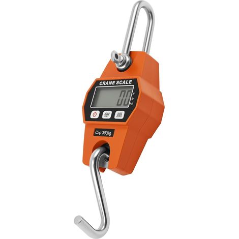 Digitale Hängewaage 300 kg Kofferwaage mit Haken, LB/Kg Gepäckwaage Digital mit LCD-Bildschirm, Fischwaage Analog Hakenwaage für Zuhause, Angeln, Landwirtschaft, Gepäck, Transport (1/5)