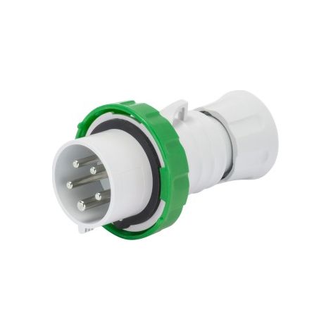 Spina Mobile Diritta IP66/67/68/69 2P+T 16A, Verde