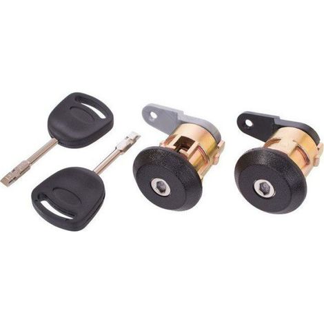 Cylindre De Serrure - Pour Ford Ka 1996-2008 - Pour Ford Fiesta Mk4 1996-1999 - Pour Ford Courier 1996-1999 - 2 Pièces (1/2)