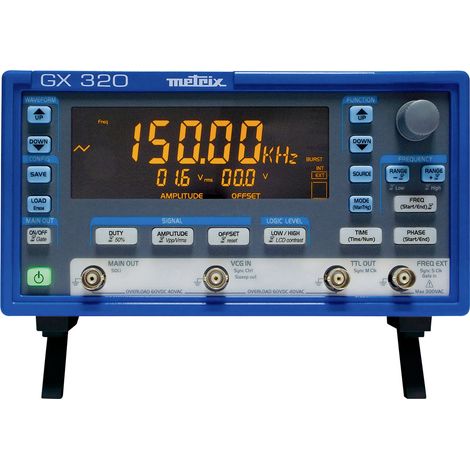 Metrix GX 320 Funktionsgenerator netzbetrieben 0.001 Hz - 20 MHz Dreieck, Rechteck, Sinus (1/3)